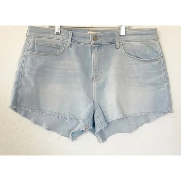 L’Agence Women's Size 26 Audrey Mid Rise Cut Off Denim Shorts - Picture 4 of 7